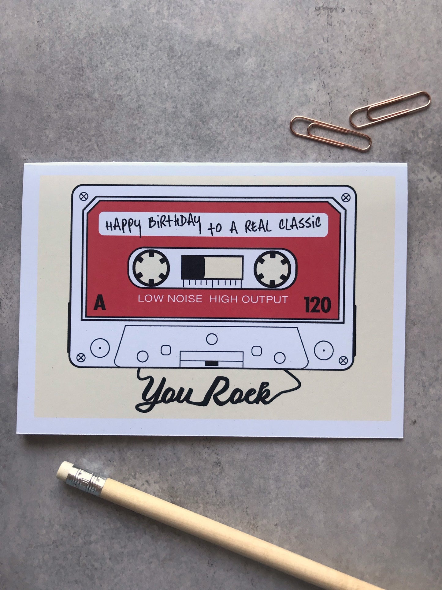 Vintage cassette “you rock”
