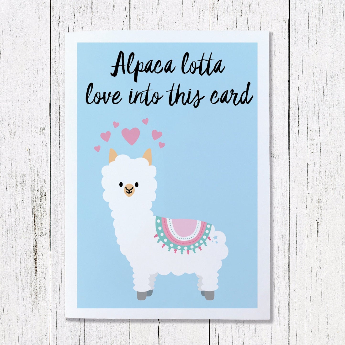 Alpaca lotta love into this card