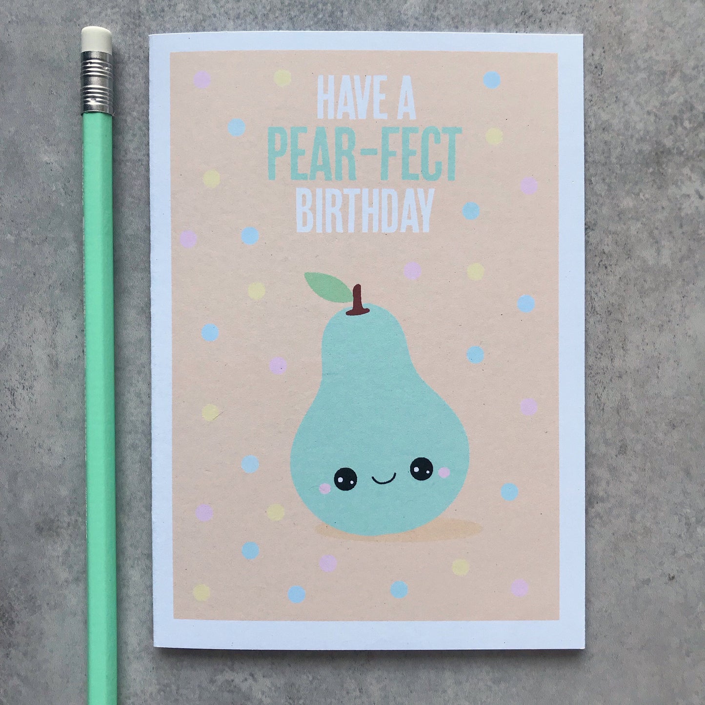 Pear-fectly cute birthday card