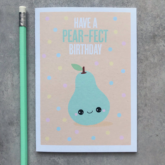 Pear-fectly cute birthday card