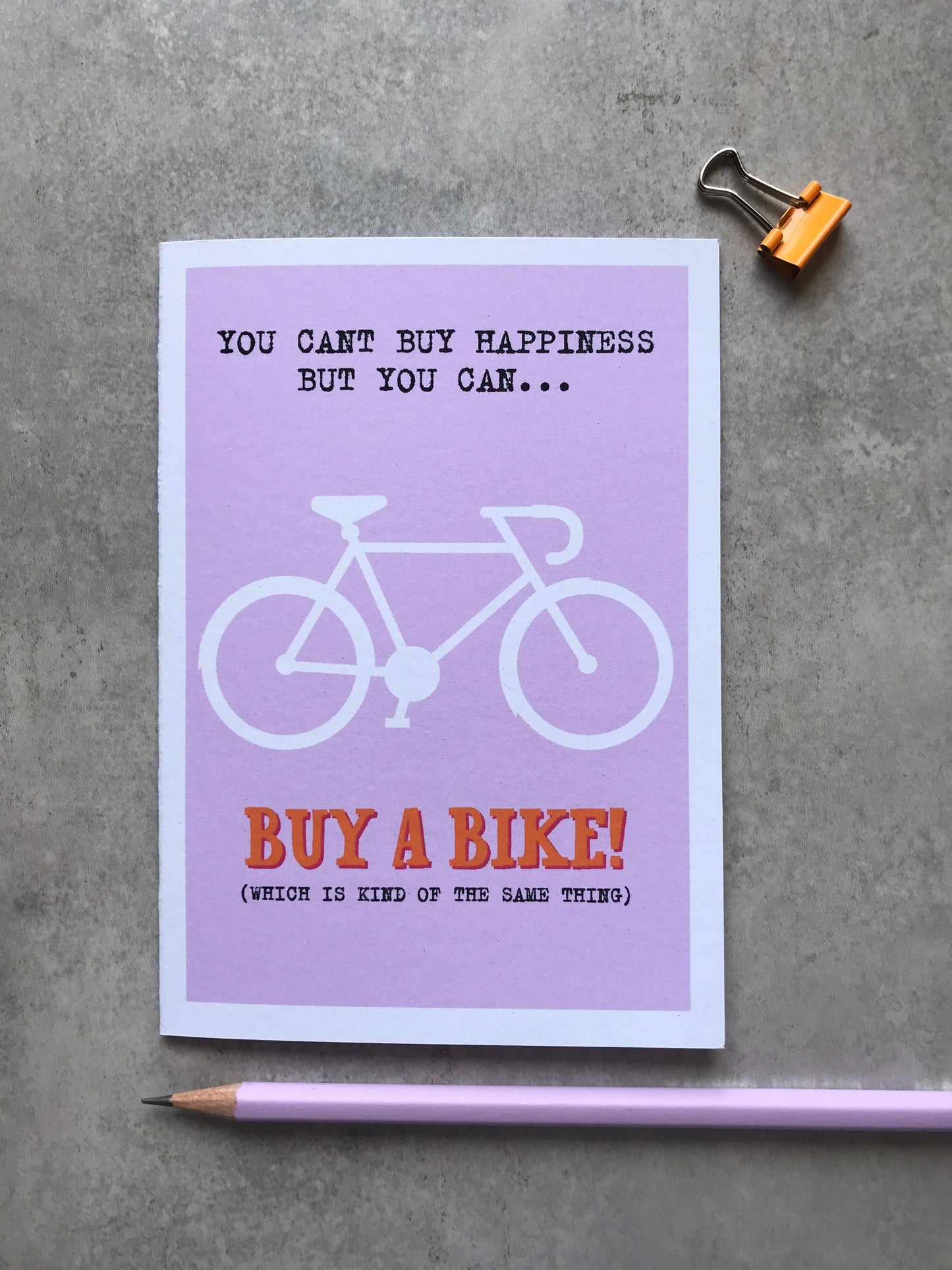 Bike happiness card