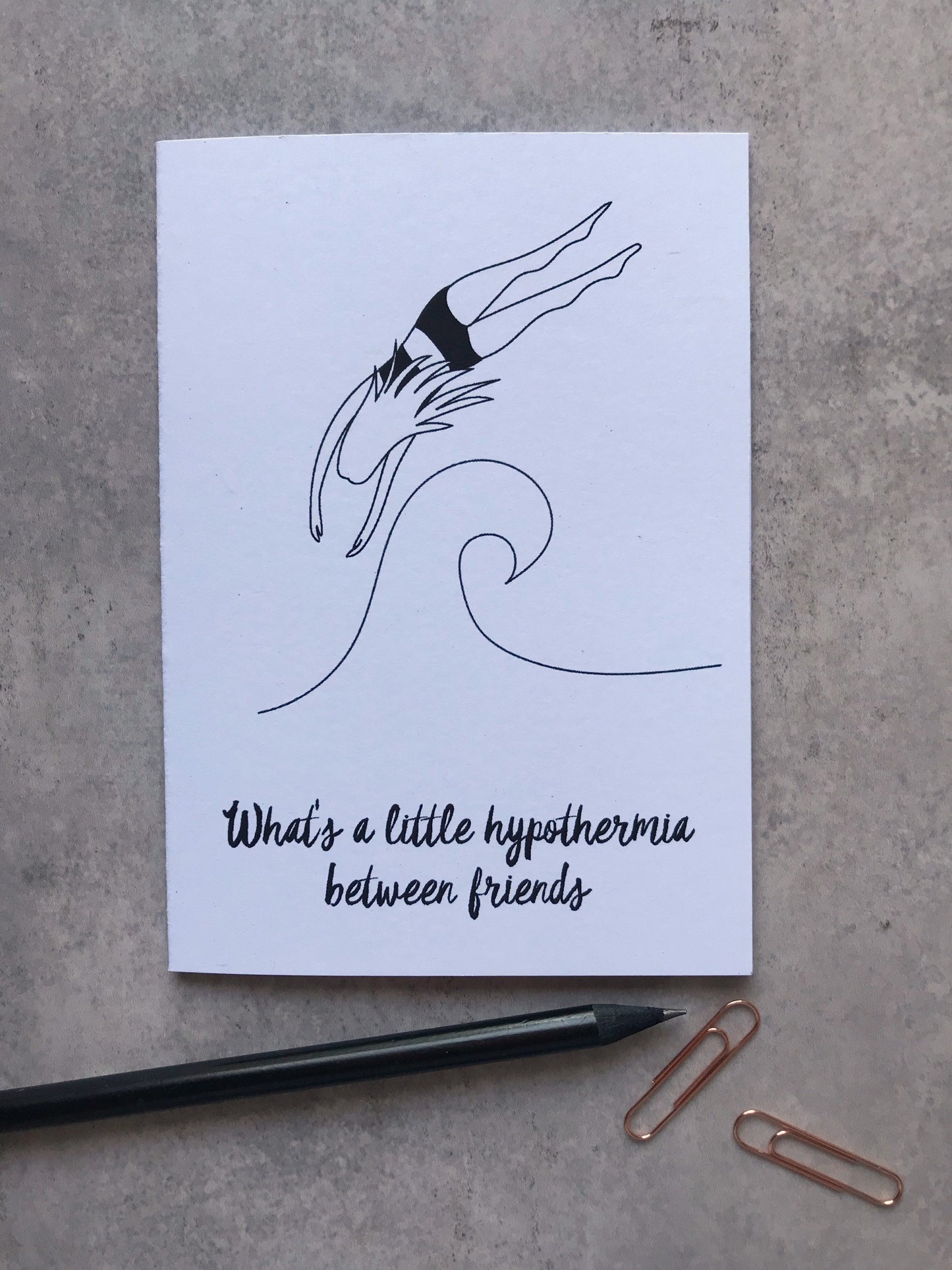 What's a little hypothermia between friends??