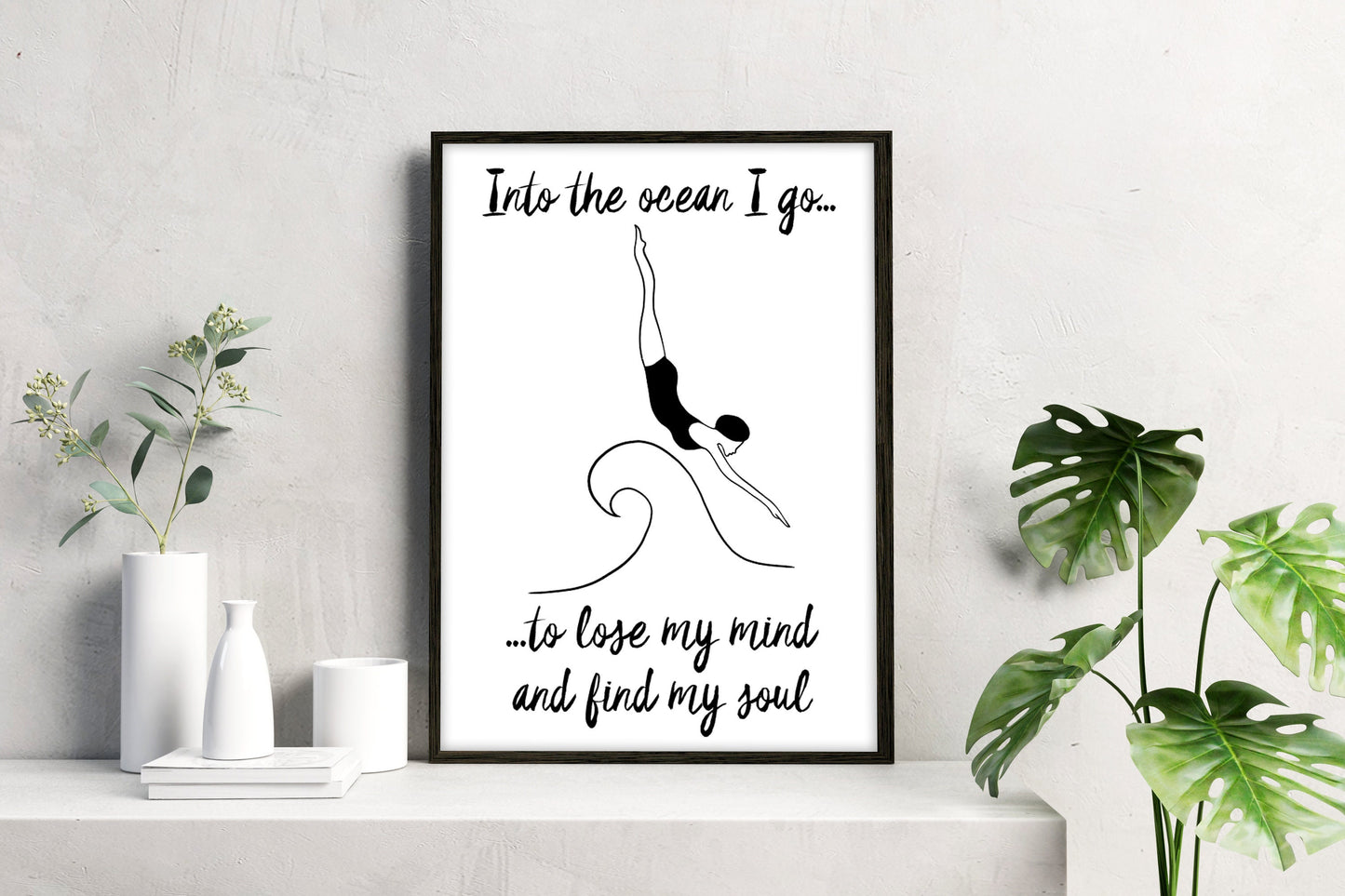 Into the ocean I go to lose my mind and find my soul!