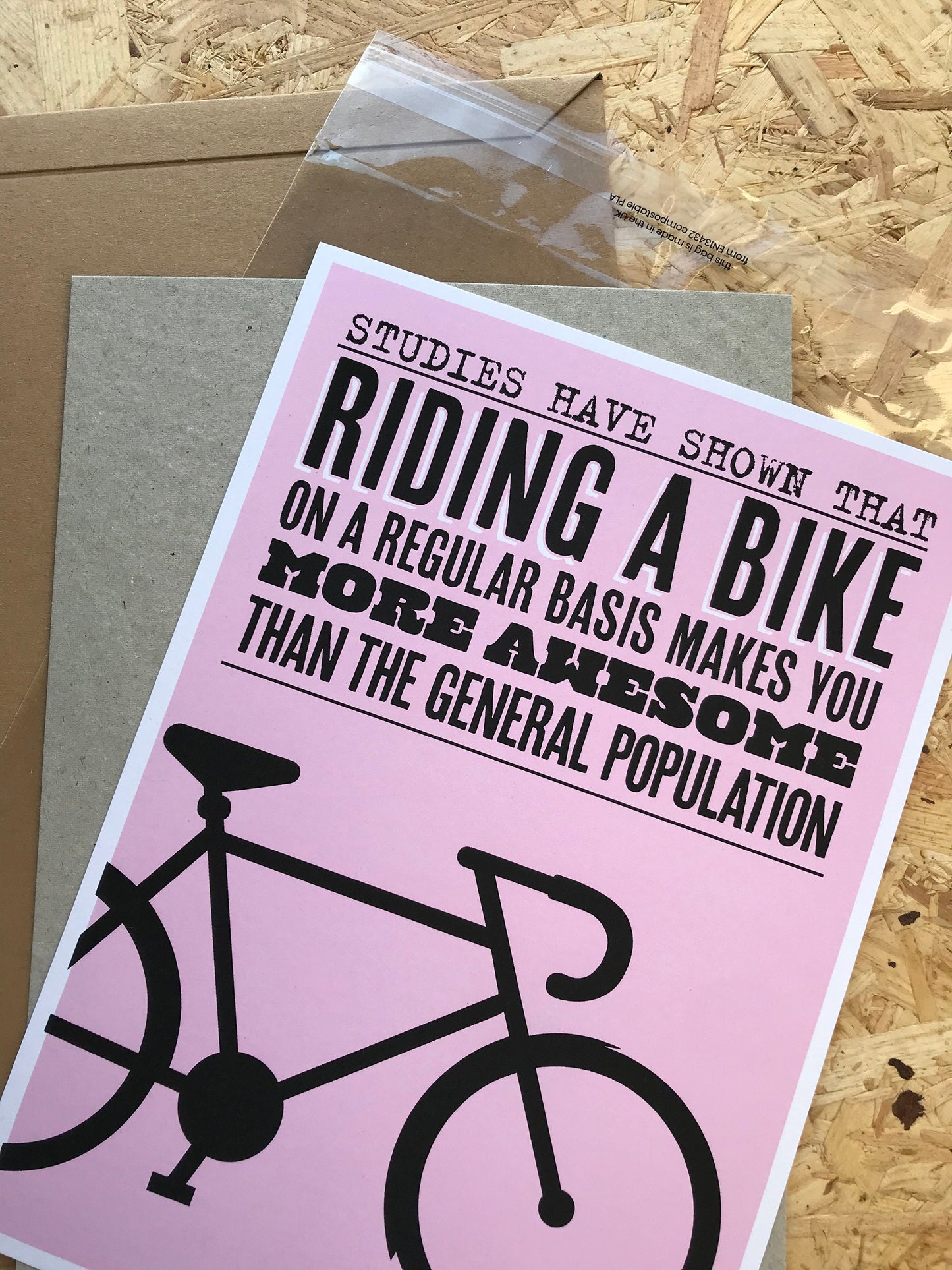 Bike riding is awesome print