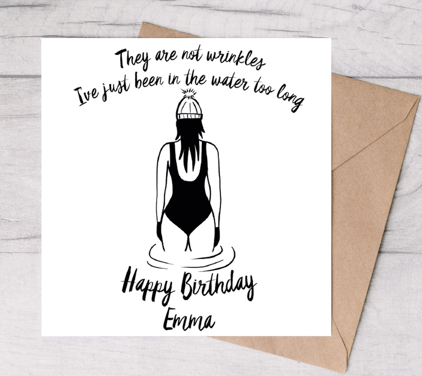 They are not wrinkles I've just been in the water too long - Personalised